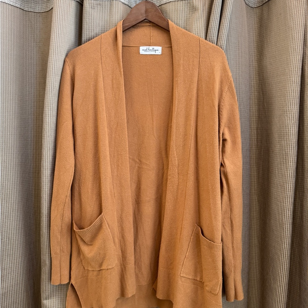 Mod Boutique Women's Rust Cardigan Sweater